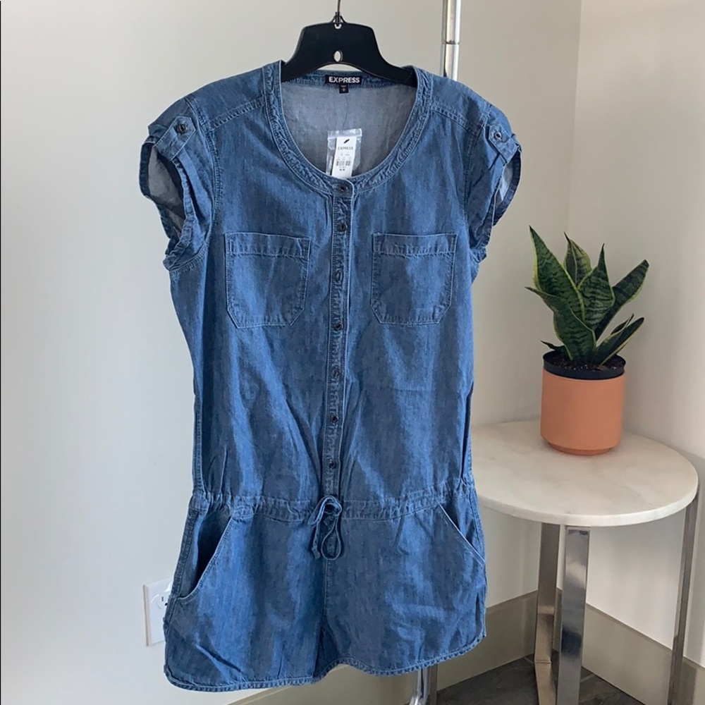 Denim romper